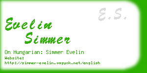 evelin simmer business card